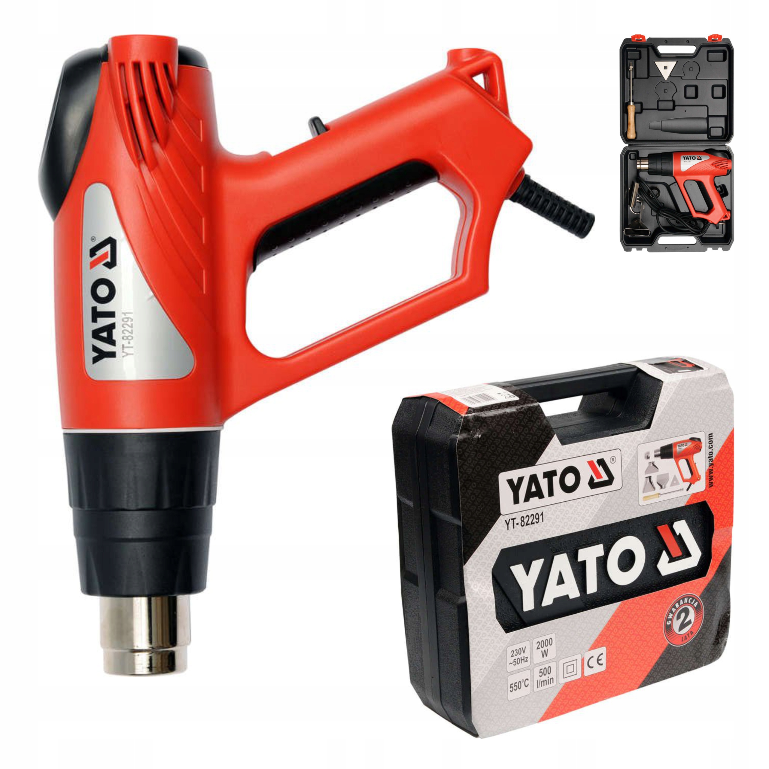 

Opalarka 2000w 350°C 550°C Akceroriami Yato +dysze