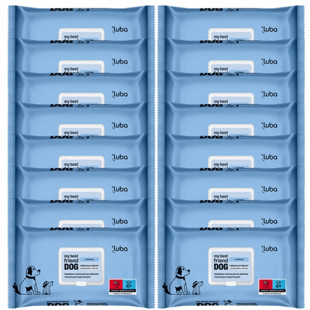 Levně Luba Ubrousky Nejlepší přítel pro čistou kůži a srst 60ks