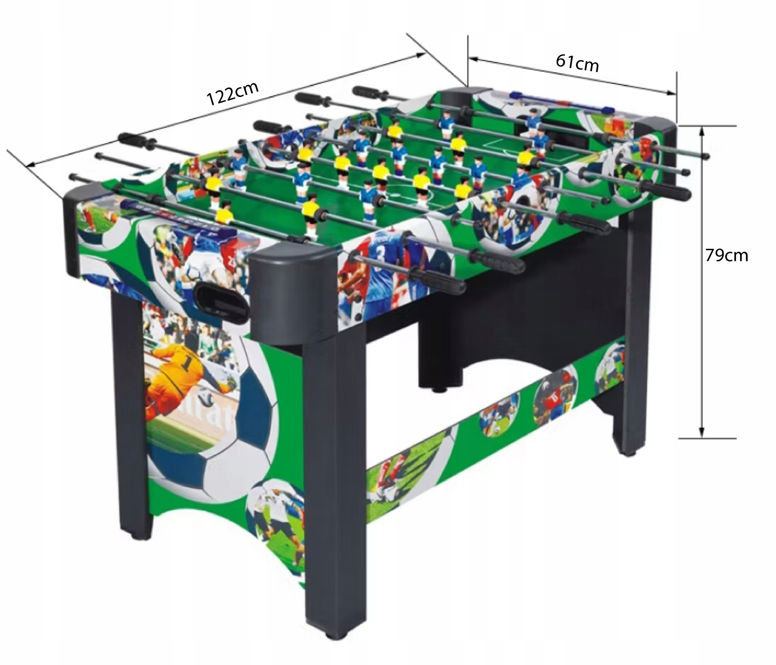 НАСТІЛЬНИЙ ФУТБОЛЬНИЙ СТІЛ НА 22 ГРАВЦІВ ВЕЛИКИЙ Модель GT03002