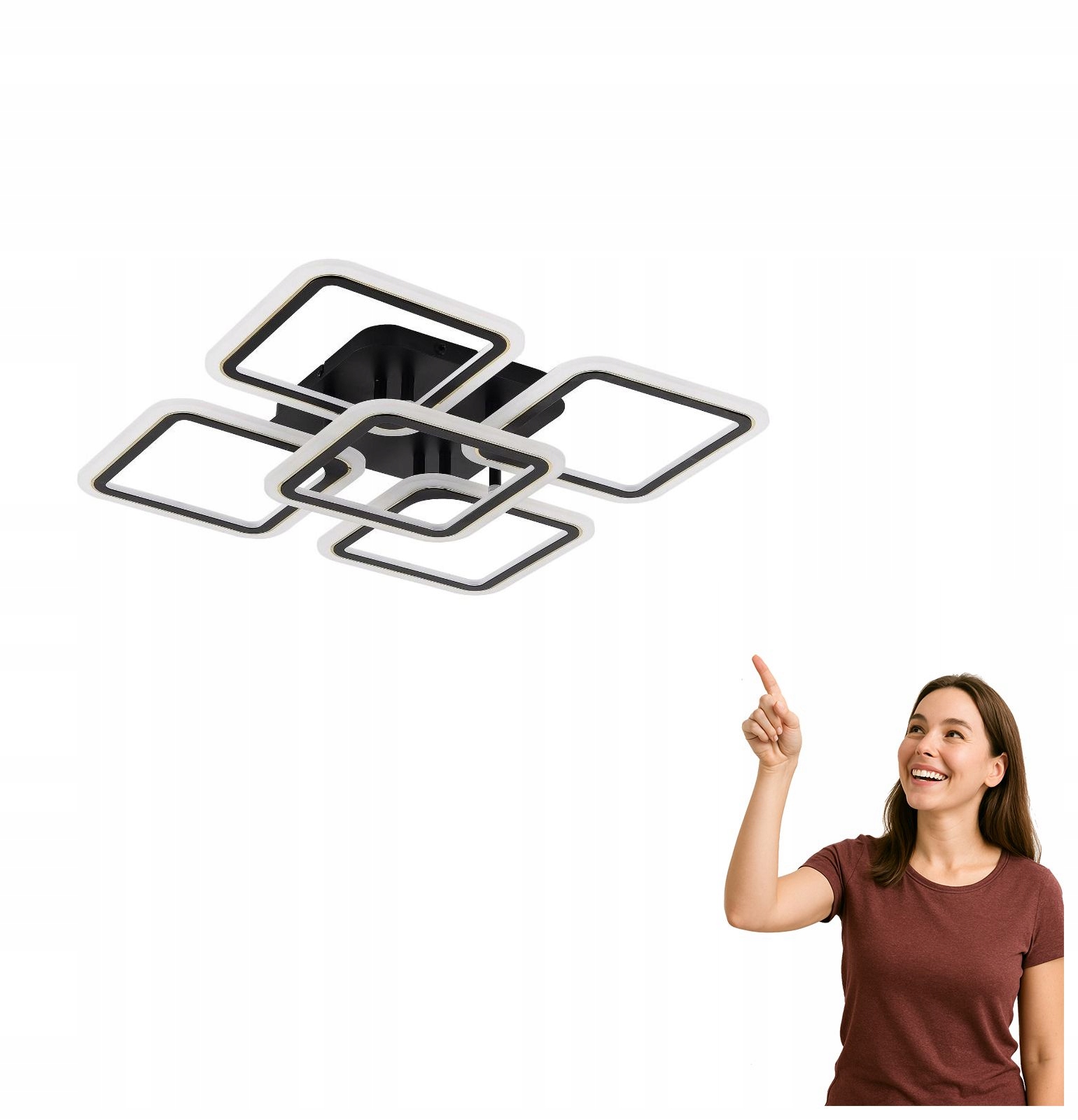 Led stropná lampa 55W Stellar MS232150R-BK Zuma Line