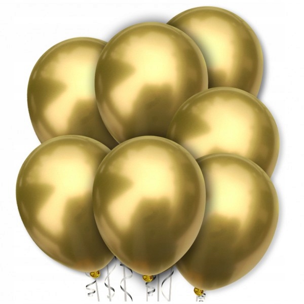

Zestaw Balony Chromowane Złote Balony