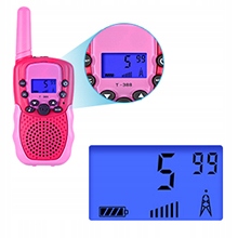 KRÓTKOFALÓWKA KEARUI WALKIE TALKIE T-388 2 SZT DLA DZIECI RADIO LATARKA LED Stan opakowania otwarte
