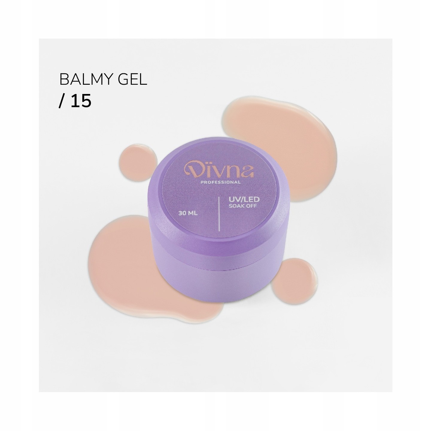 Divna Balmy Gel 15 gel s konzistencí báze 30 ml na nehty