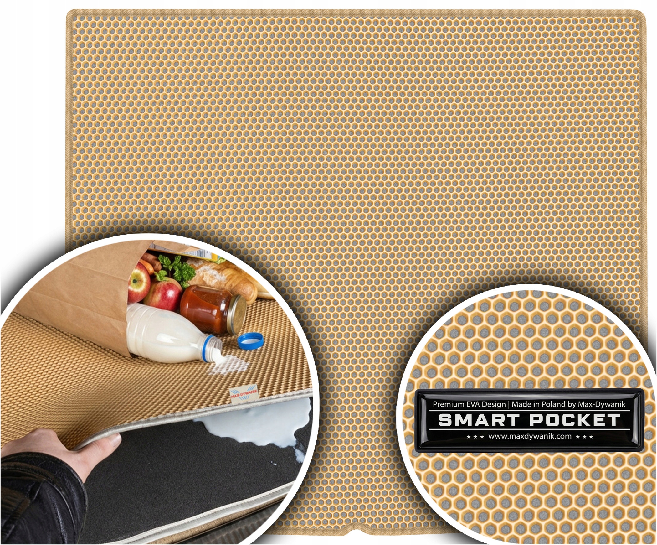 Renault Megane I Kombi 1995-2002 Vložka do kufru Eva Smart Pocket Béžová