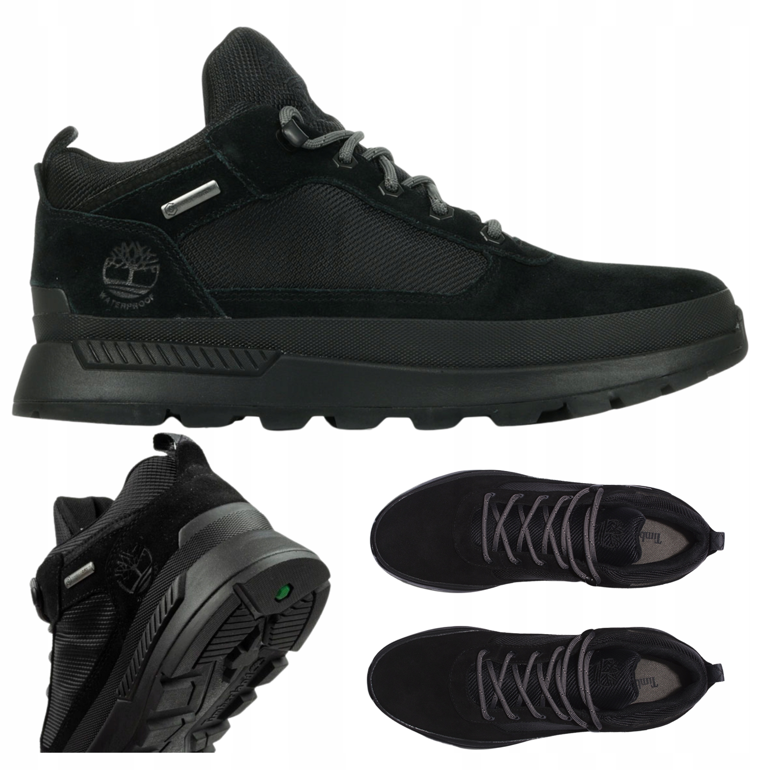 Pánské kožené boty černé Timberland Field Trekker Vodotěsné Vel.