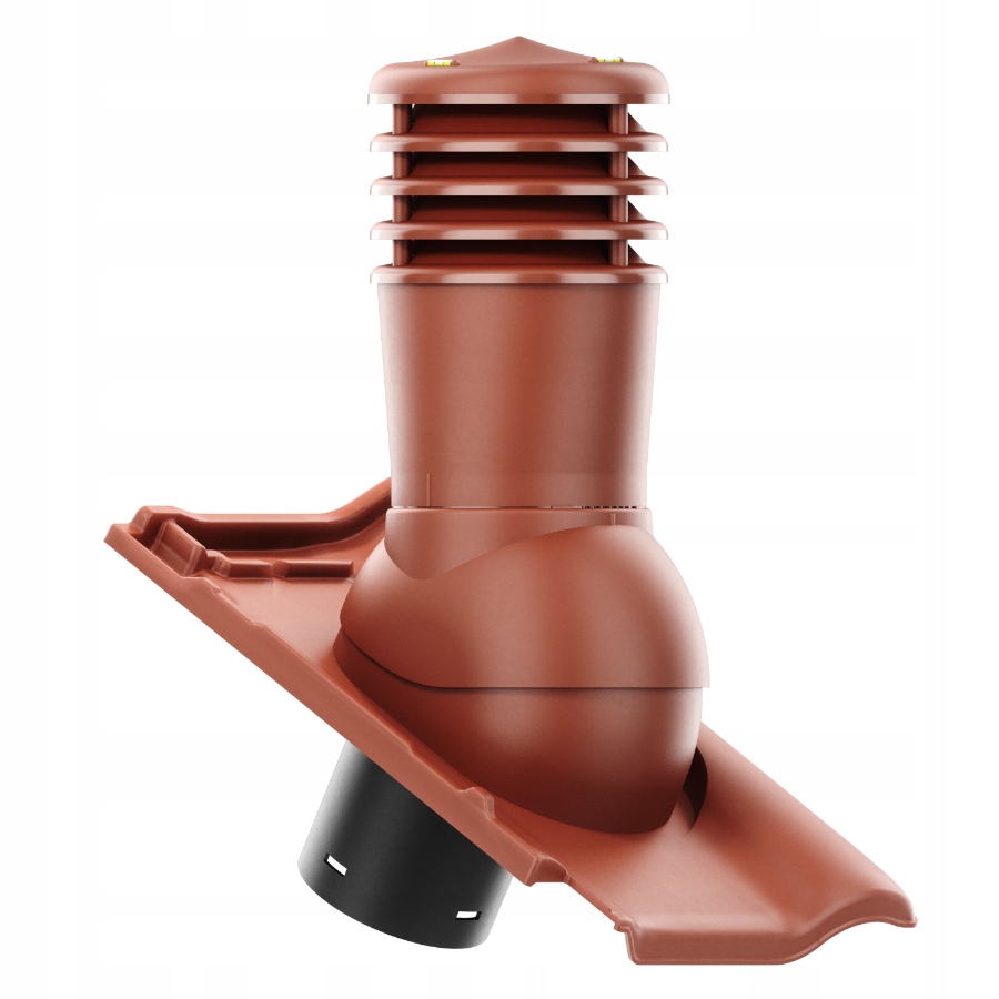 Větrací komín Smart fi150 střešní taška Roben Piemont Kasztan