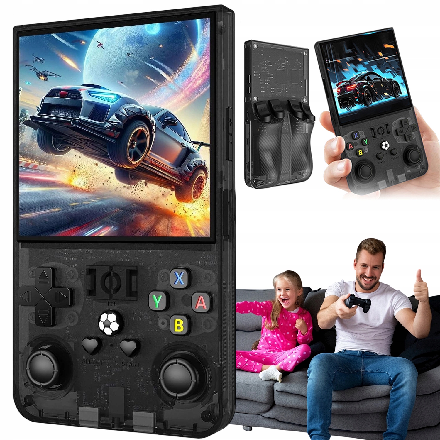 Konzola R36MAX 4.0 Ips 64GB 18000 Her S Pouzdro A Usb Nabíječkou Dárek