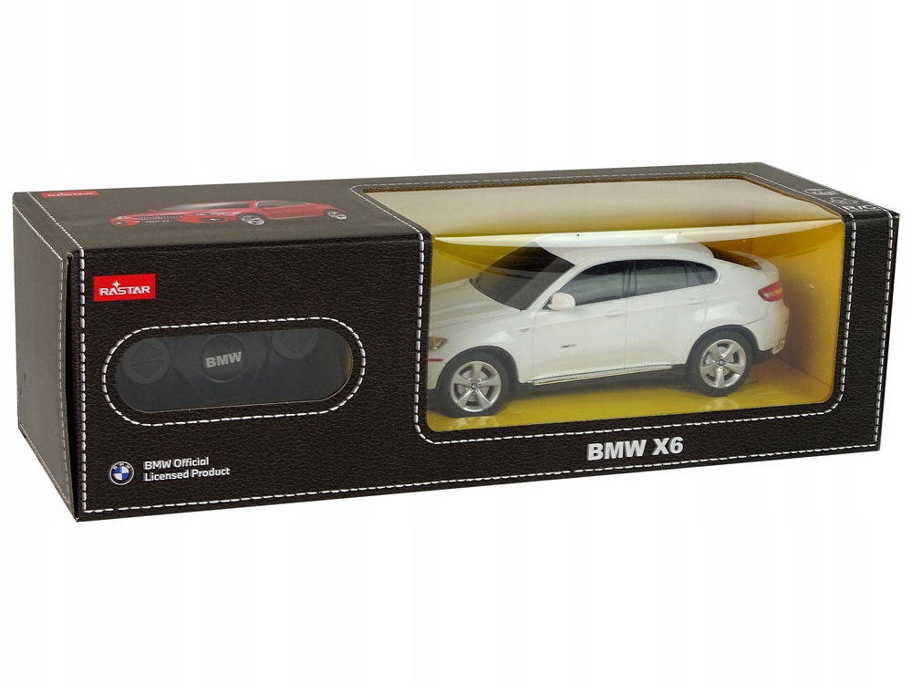 Auto R/C BMW X6 Rastar 1:24 białe Materiał guma plastik