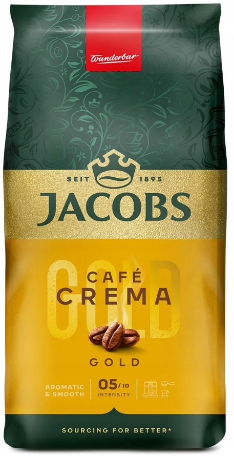 Levně Jacobs Cafe Crema Gold káva 1 kg