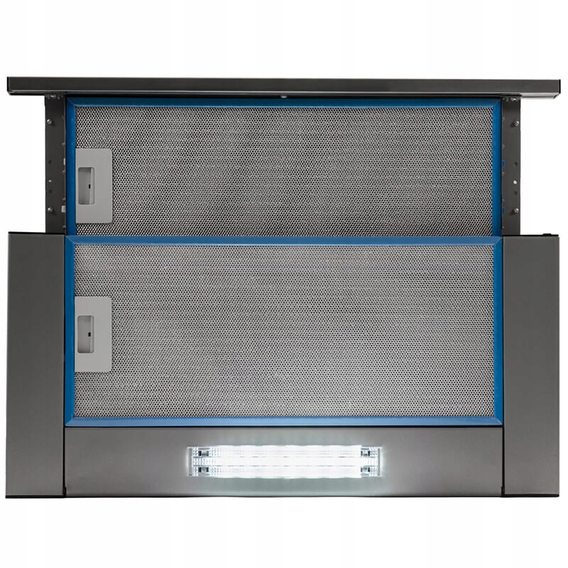 OKAP KUCHENNY PODSZAFKOWY TELESKOPOWY POCHŁANIACZ Kolor dominujący srebrny/szary