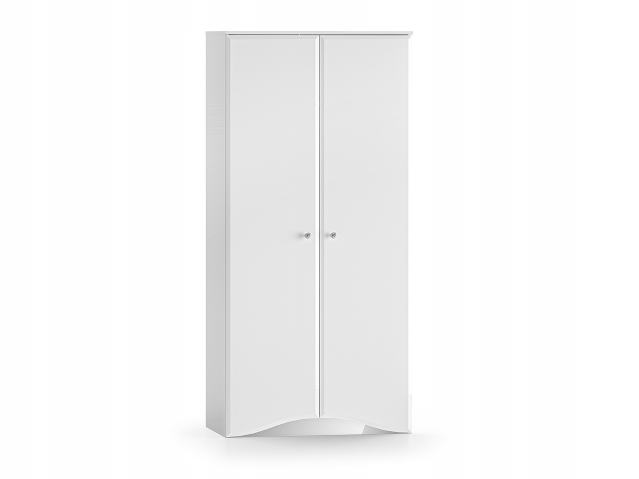 Skříň 2-dvéřová Glamour 08 90 cm Bílá Lesklá Matná Elegantní do ložnice