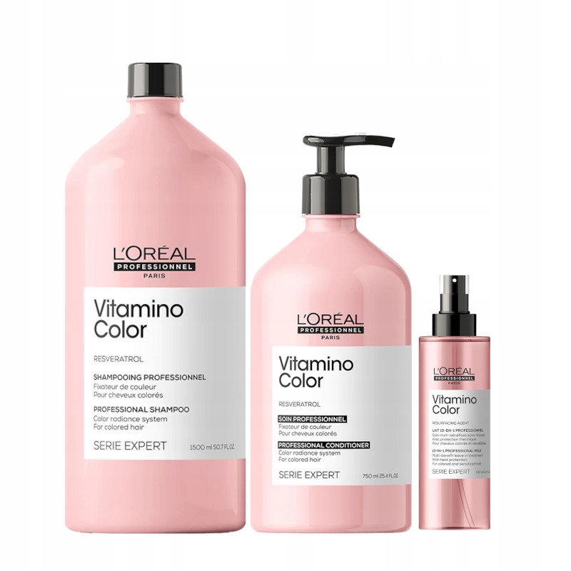 Loreal Vitamino Color šampon 1500 ml kondicionér 750 ml kúra 10 in1 190 ml
