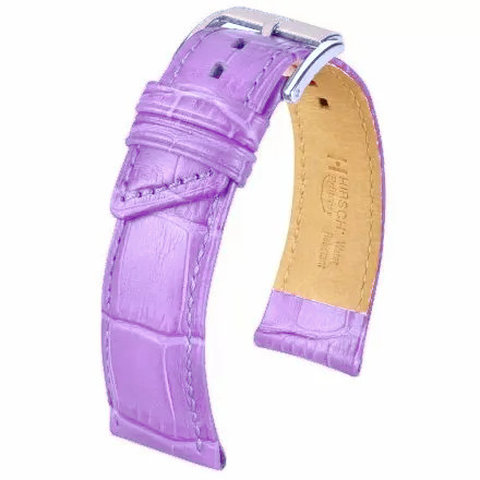 Fialový kožený opasek 20 mm Hirsch Princess (M)