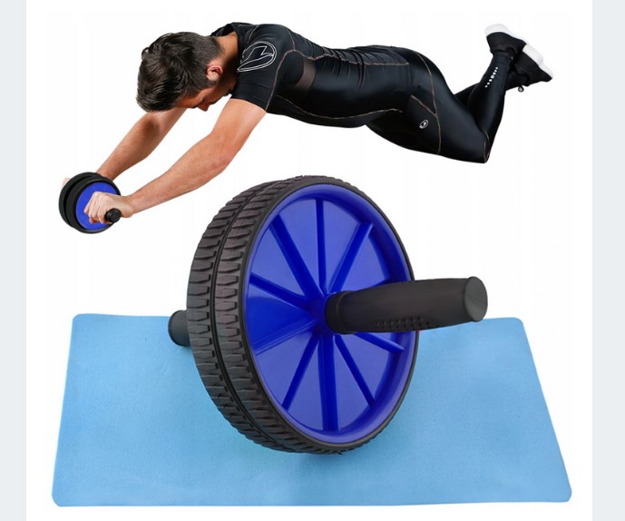 

Koło Kółko podwójne wałek do ćwiczeń Gratis Mata !