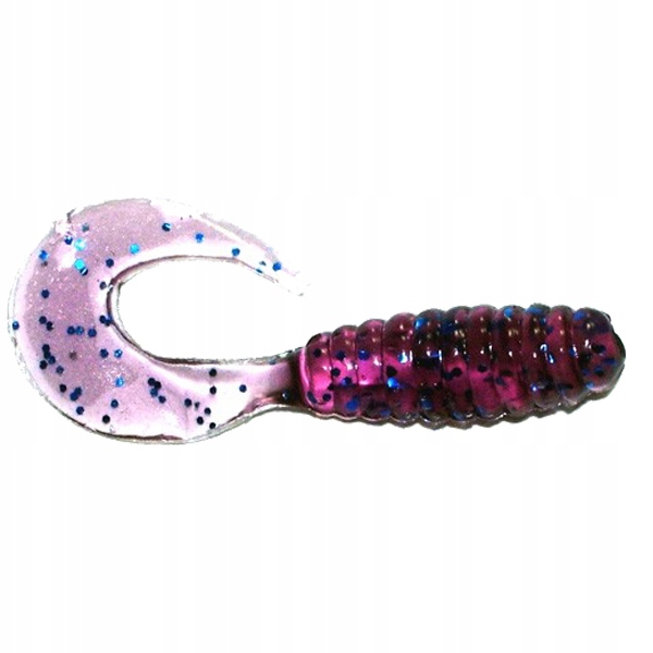 

Manns Twister 4,0 cm Eg granat z brokatem