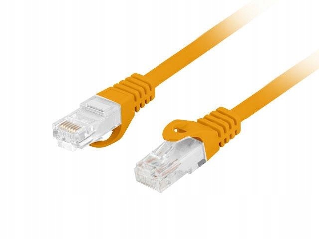 Patchcord Lanberg Utp kat.6 5m Lszh Cu fluke passed pomarańczowy