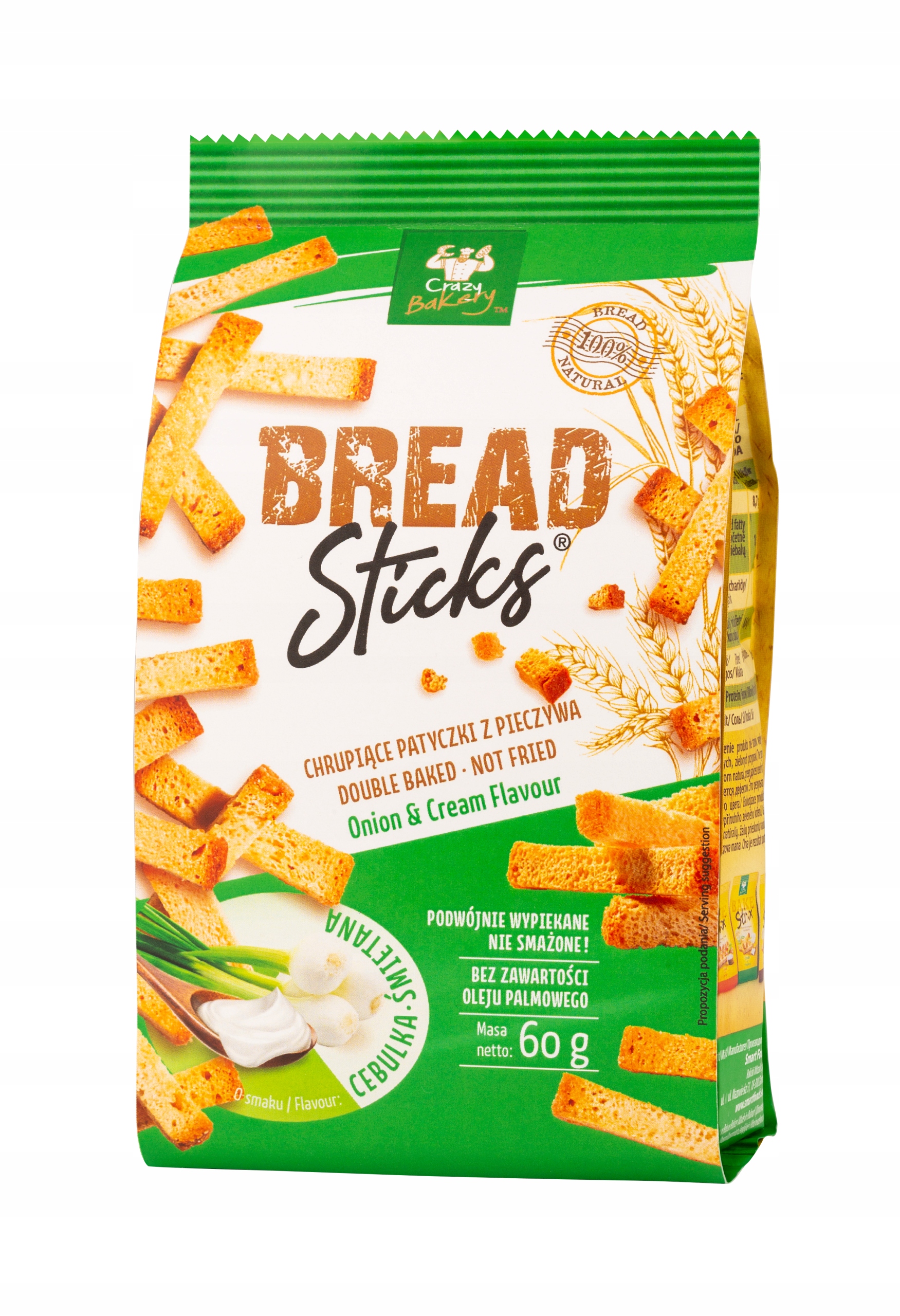 Przekąska z pieczywa o smaku śmietankowo-cebulowym 60 g