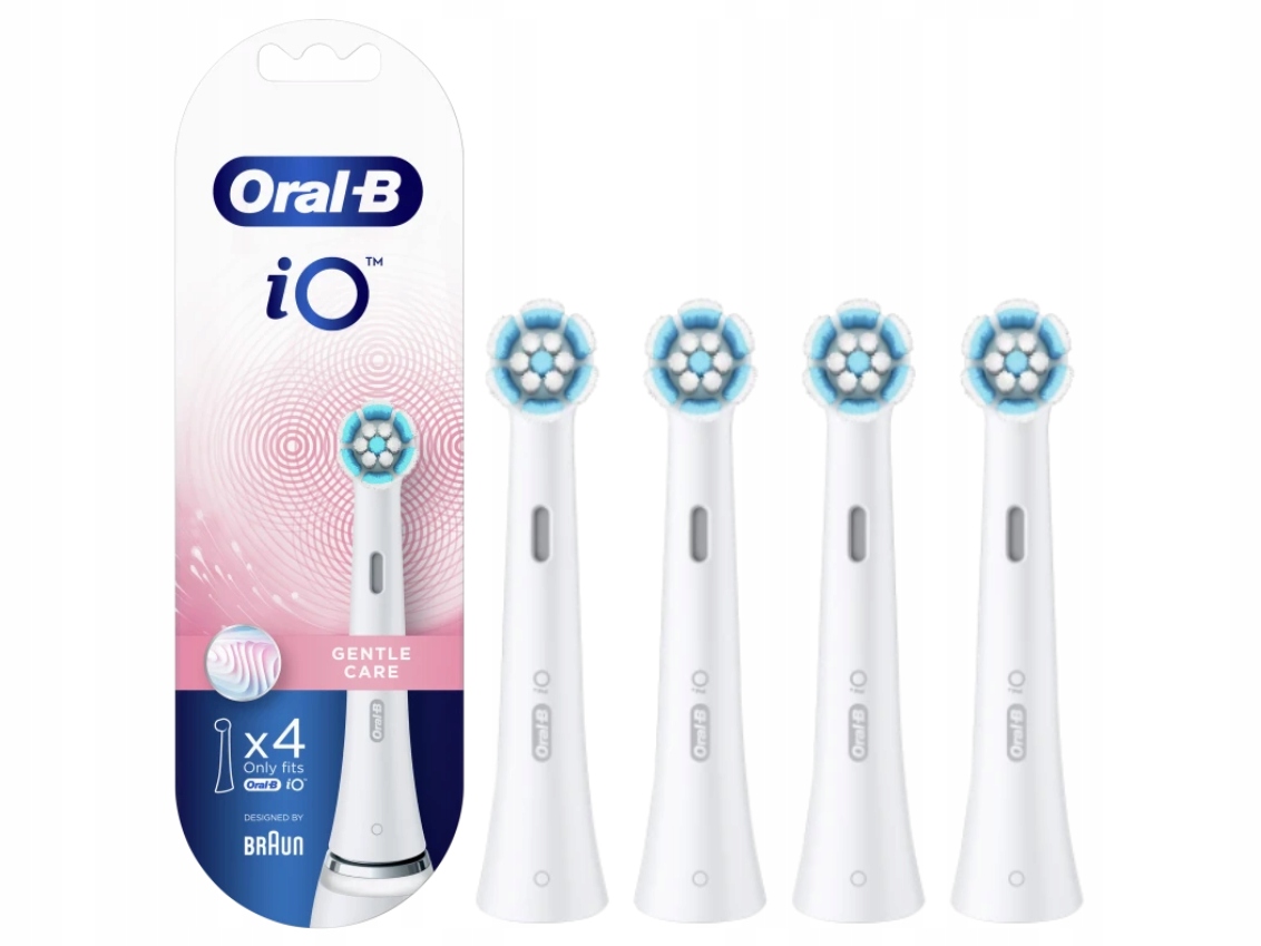 4x Końcówka do szczoteczki magnetycznej Oral-b iO Gentle Care White Biała