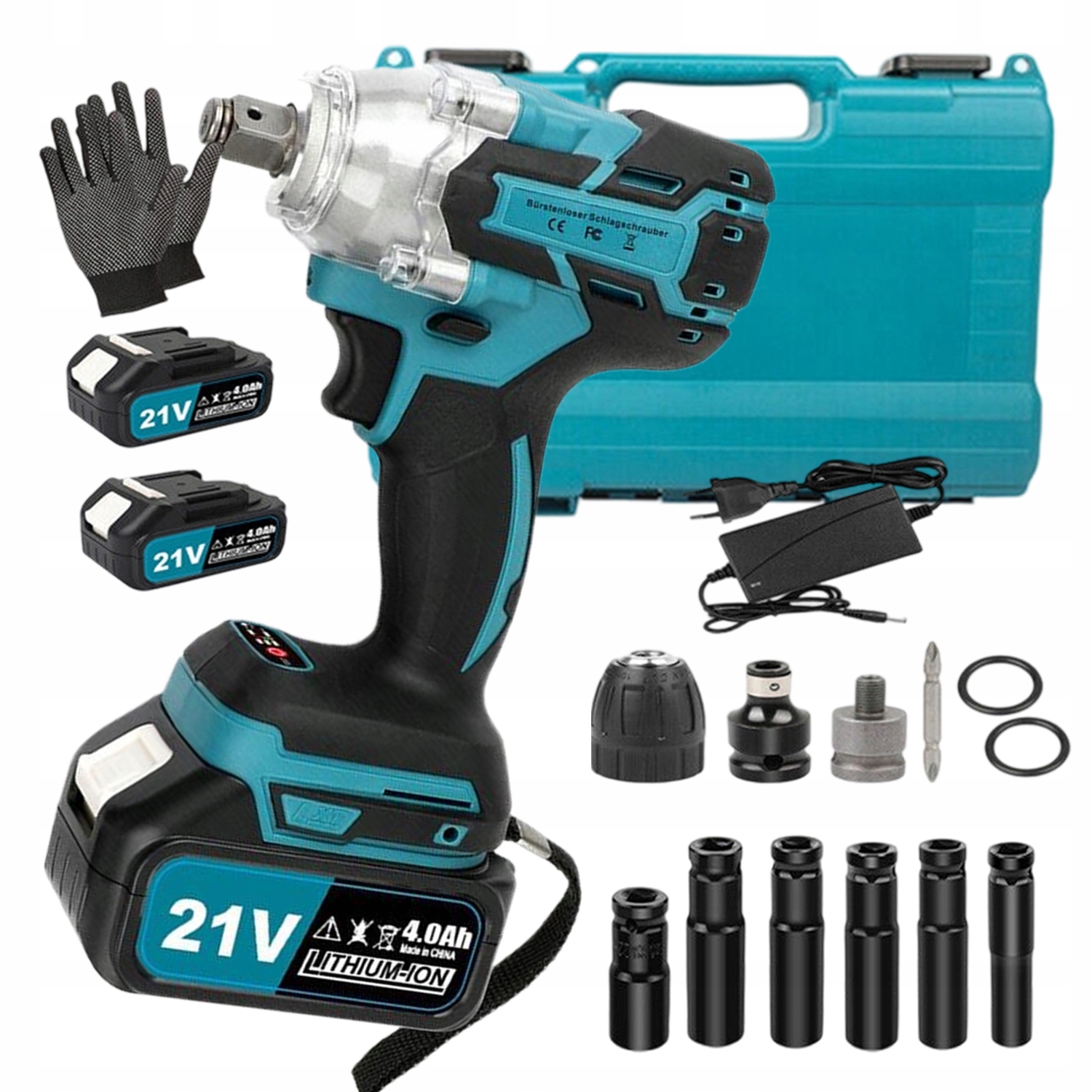 Elektrický Akumulátorový Rázový Utahovák 21 V 650 Nm Pro Opravy