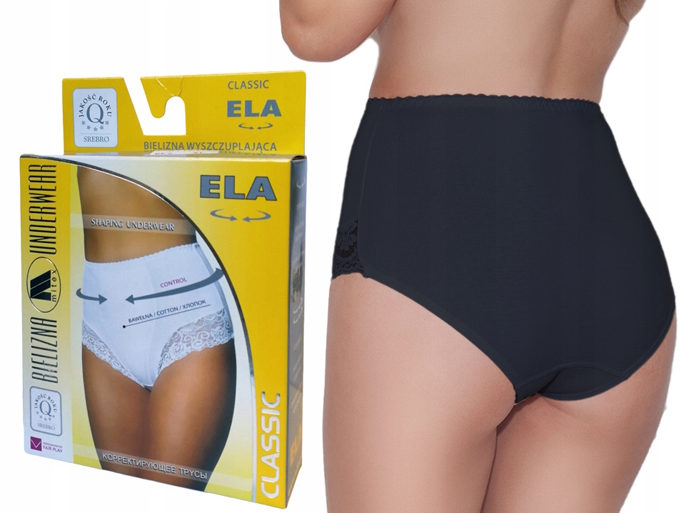 

figi wyszczuplające brzuch Mitex Ela czarne , XXL