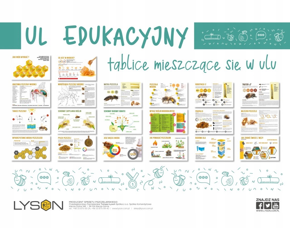 RAMKI INFORMACYJNE DO ULA EDUKACYJNEGO DADANT - KOMPLET 12 SZTUK. Kod producenta EDUK1