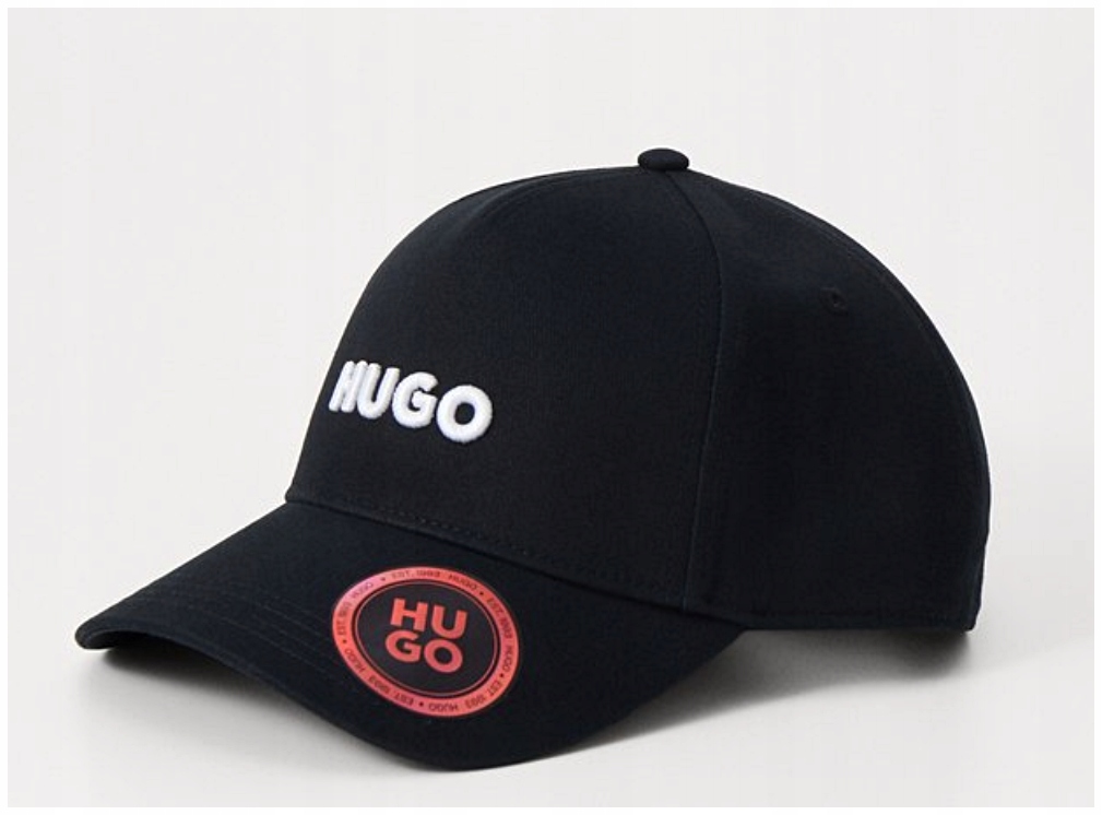 Kšiltovka Hugo černá s logem