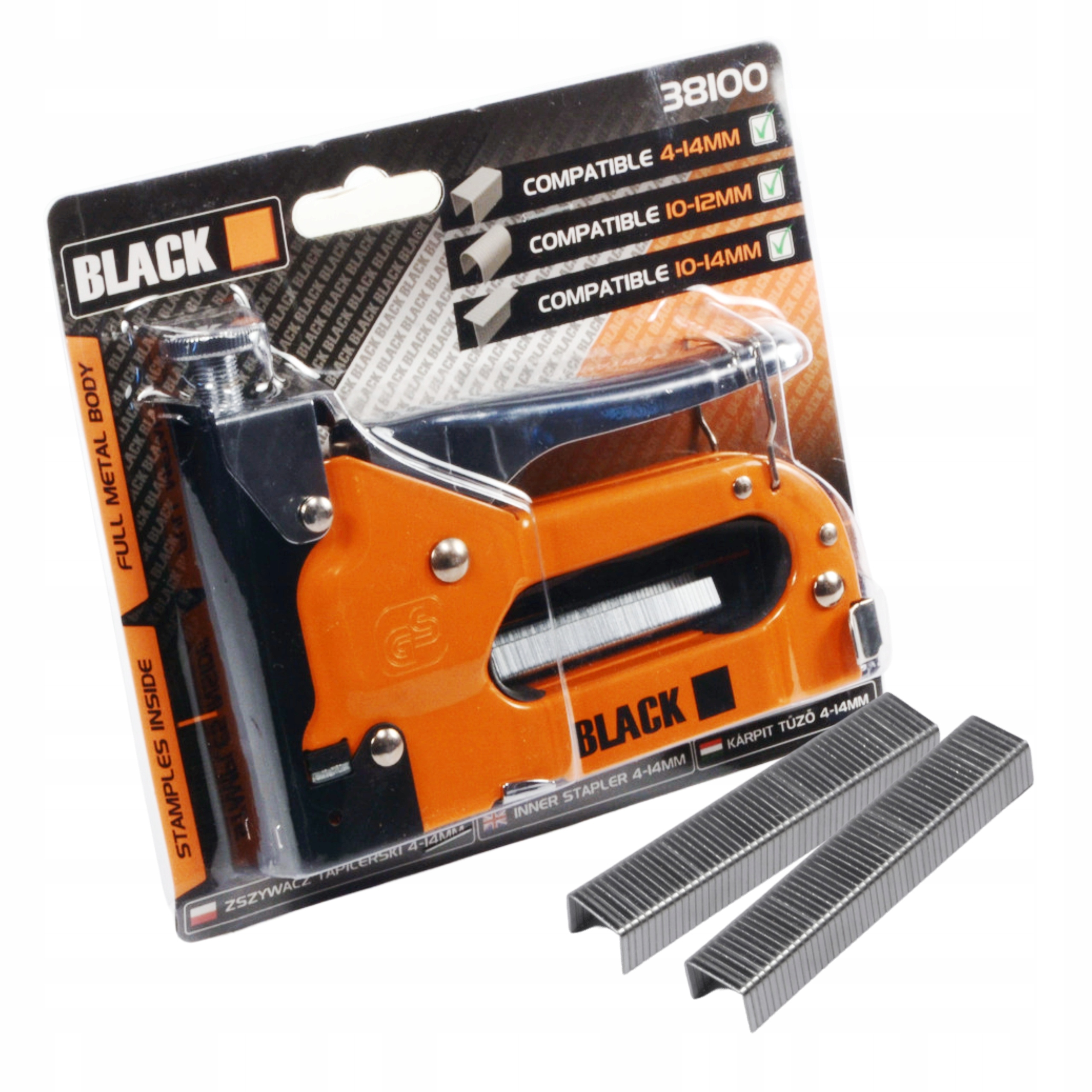 ZSZYWACZ TAKER TAPICERSKI METALOWY + ZSZYWKI 6MM BLACK Marka Black