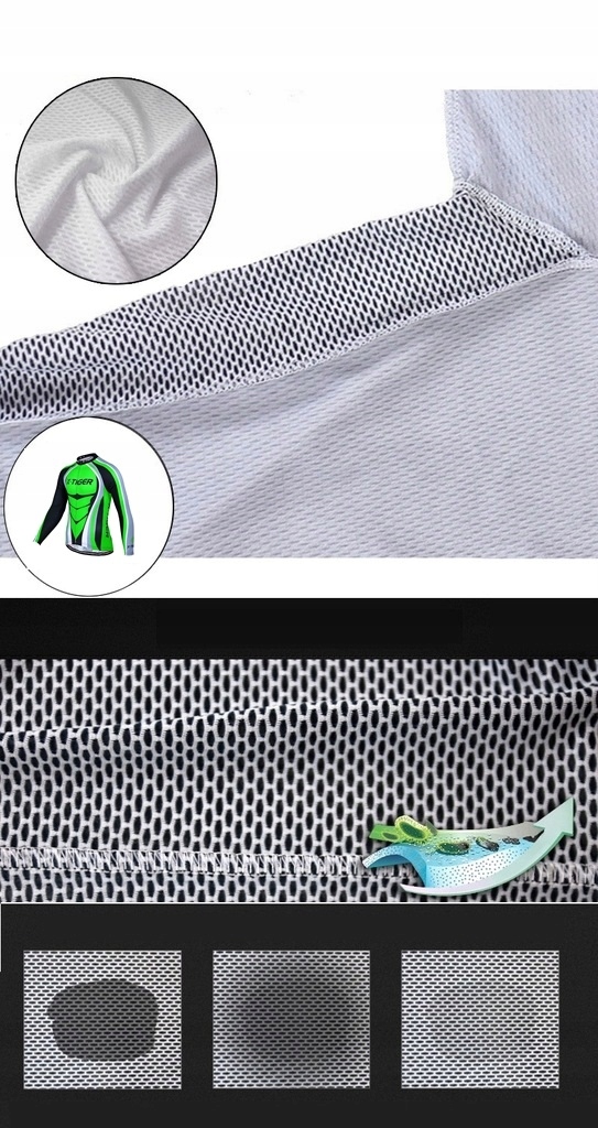 KOSZULKA ROWEROWA KOLARSKA TERMICZNA DUŻE ROZMIARY Rozmiar 5XL