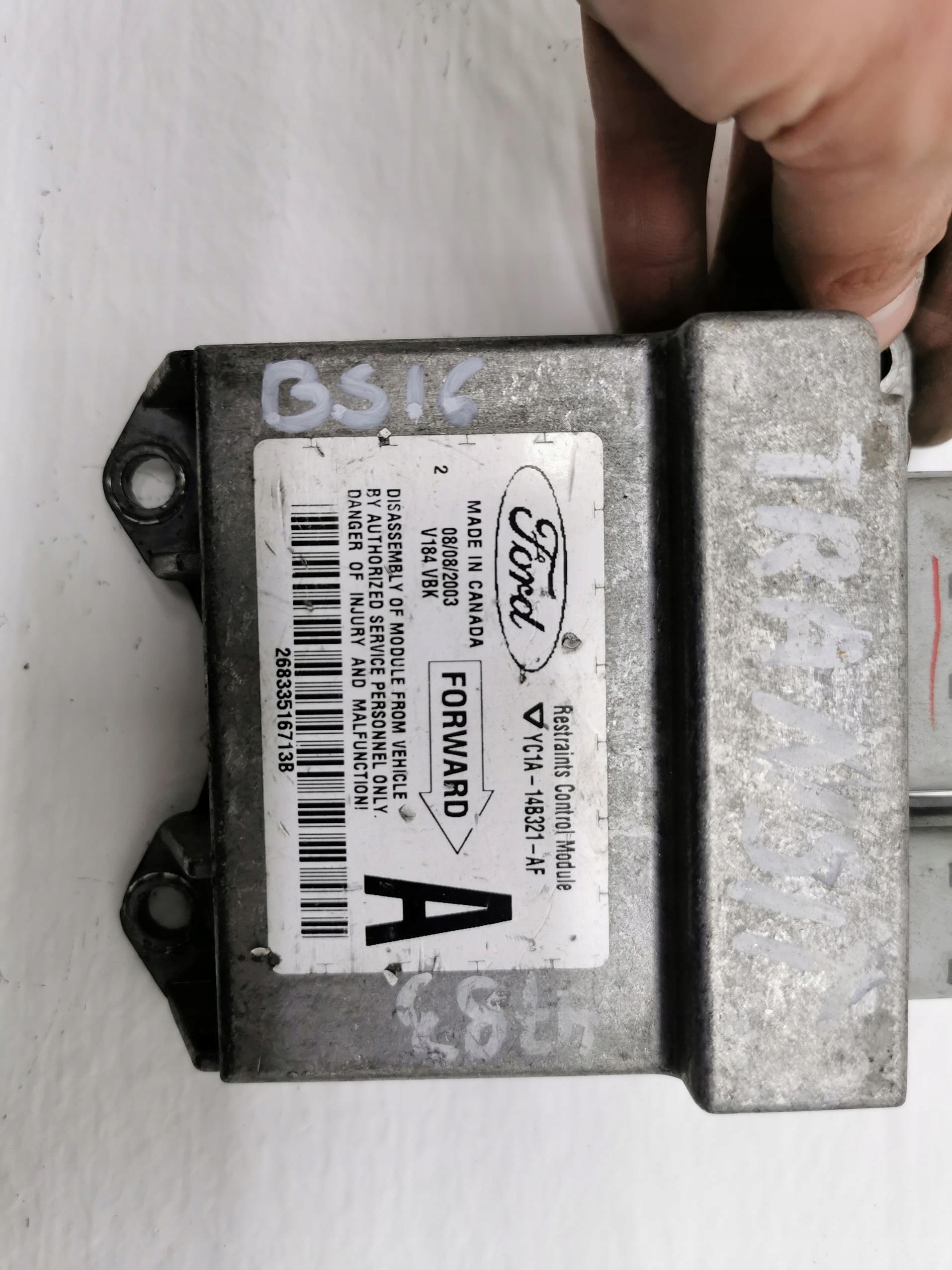 modulo airbag FORD TRANSIT MK6 YC1A-14B321-AF 00-06