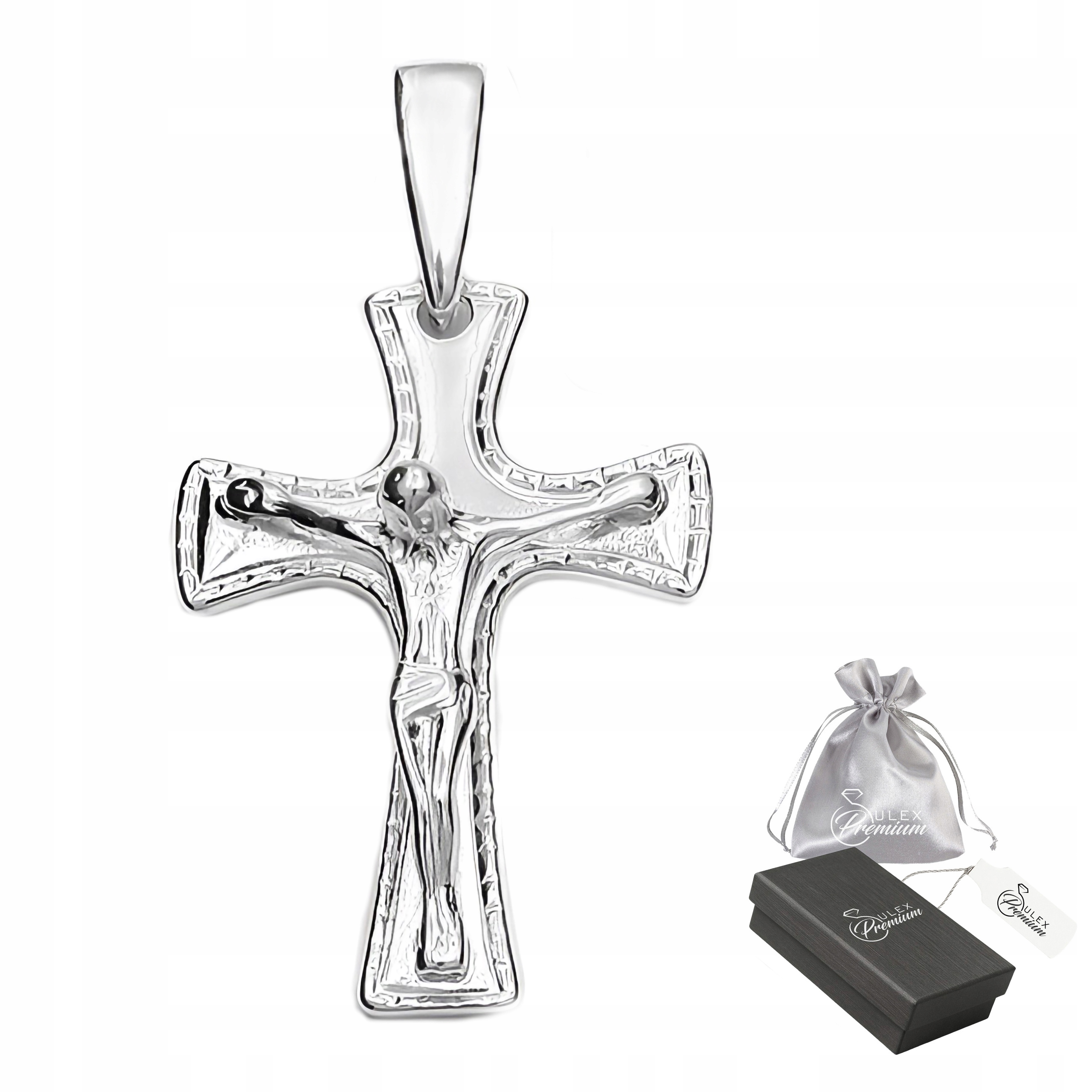 Stříbrný křížek ryzost 925 Přívěsek s Ježíšem Kristem – Krásný symbol víry