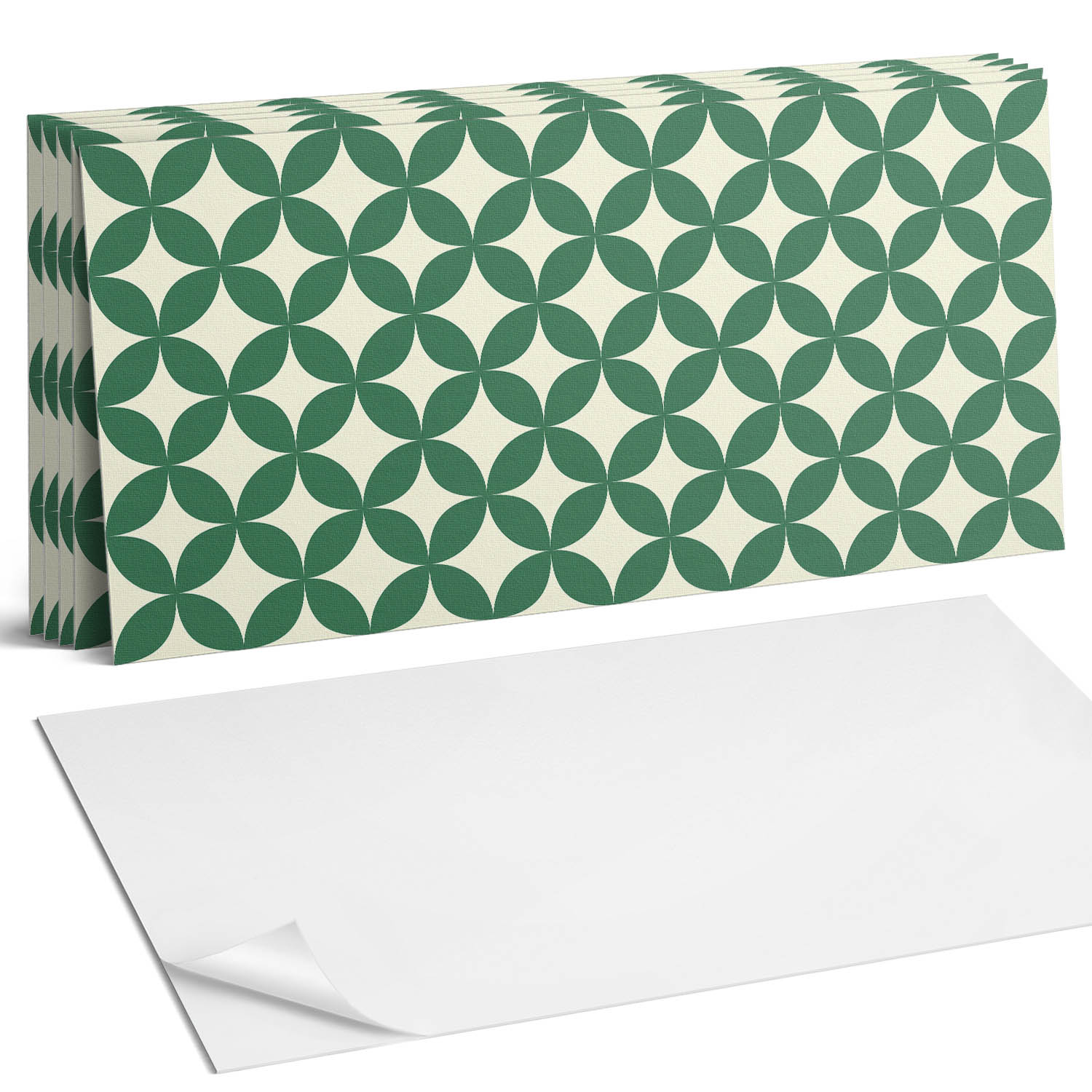 Sada samolepiacich Pvc dlaždíc Sieťovaný motív s listami 6 x 60 x 30 cm
