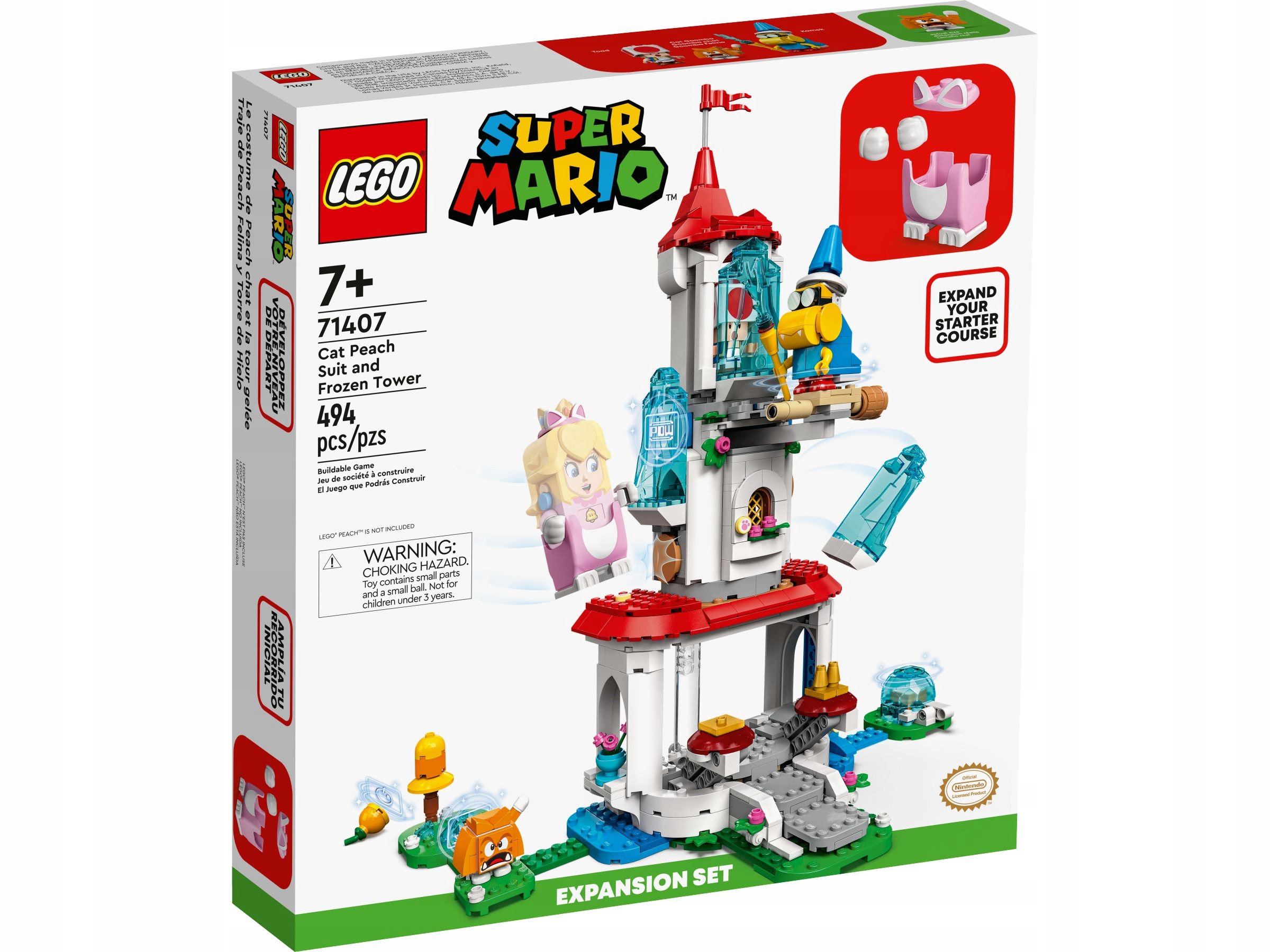 Lego 71407 Mario Cat Peach a ledová věž rozšiřující set