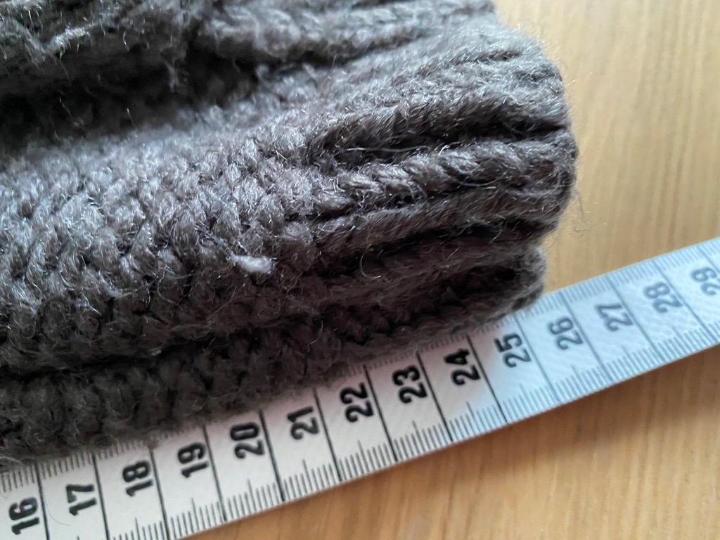 czekoladowy sweter ESPRIT wełna L / 8176 Długość do pasa