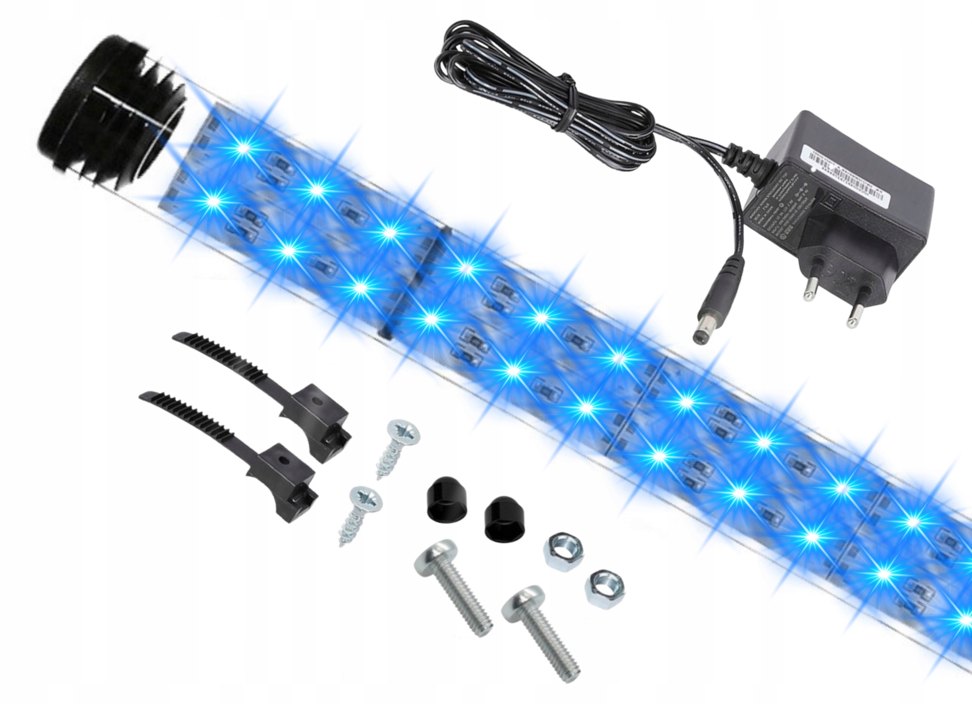 Noční Modré Led osvětlení do akvária zářivková lampa noční Blue 50 cm