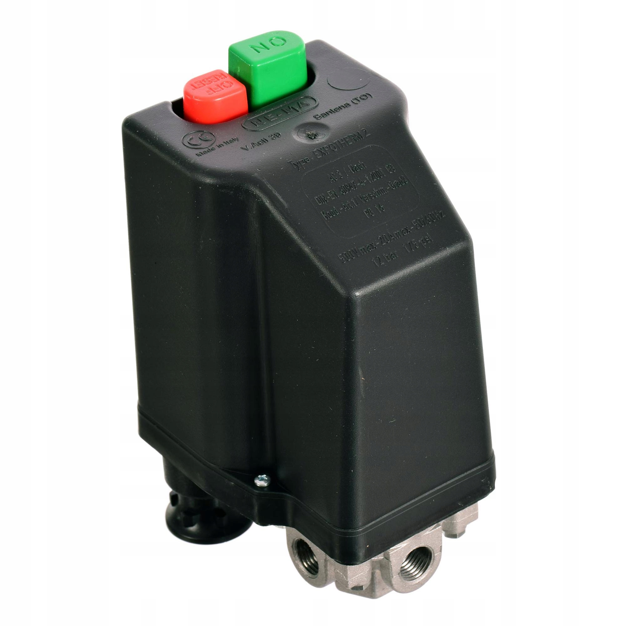 Wyłącznik Ciśnieniowy Presostat Ne-ma 400V 4-6A Termik Kompresora wlot 1/4"