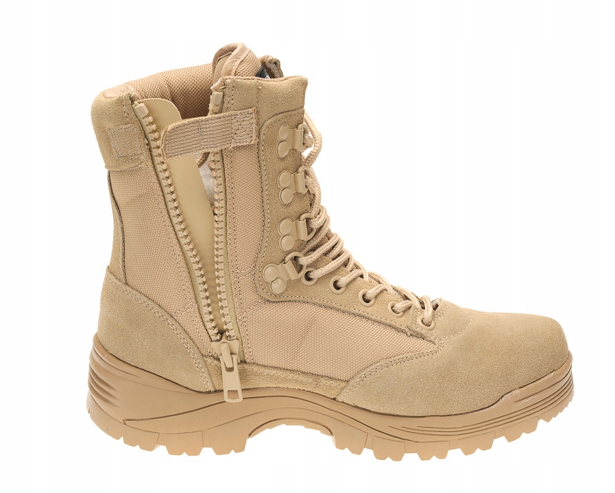 Mil-Tec Buty Taktyczne z Zamkiem Khaki 40