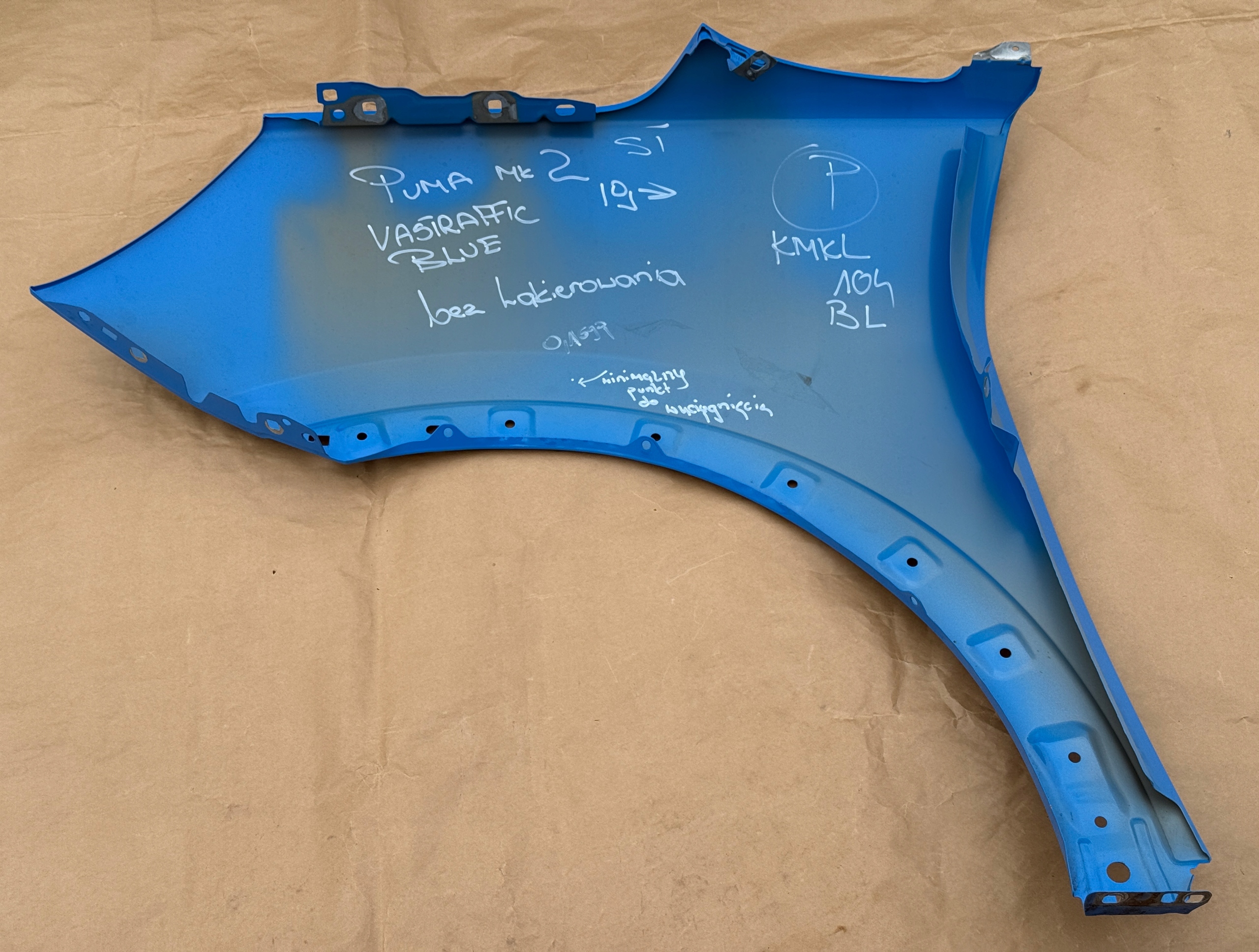 FORD PUMA MK2 ST 2019-2025 fender right front VASTRAFFIC BLUE