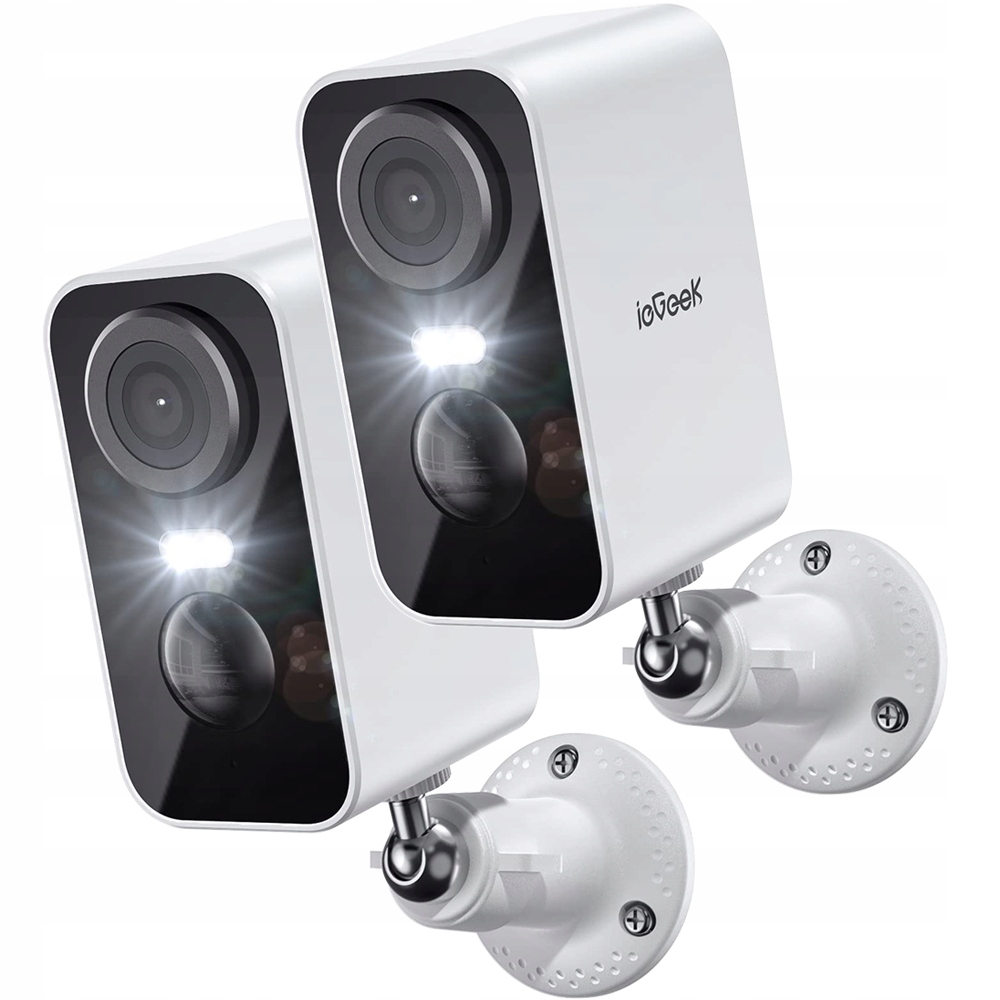 Kamera Zewnętrzna Wewnętrzna Bezpieczeństwa Baterie Wifi 3MPX 4X Zoom 2SZT