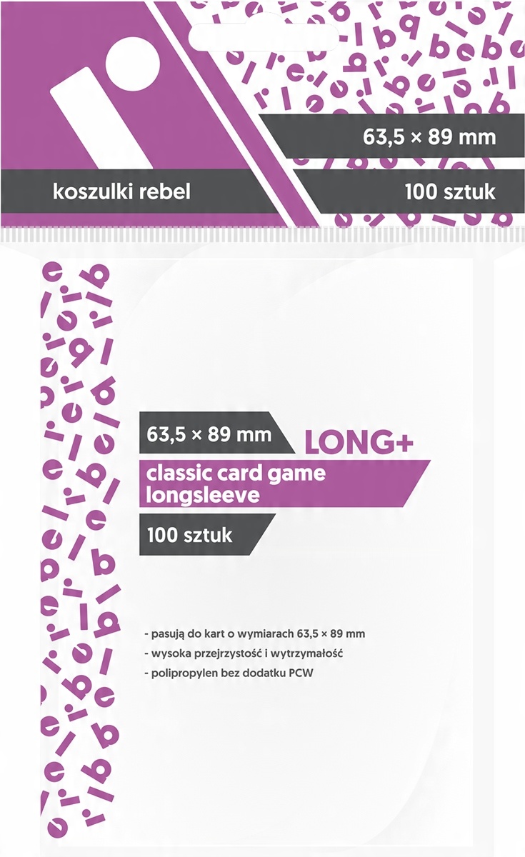 

Koszulki Rebel Longsleeve 63,5x89 mm 100 szt.