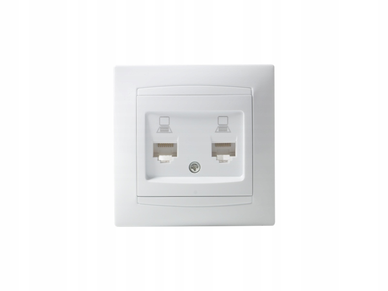 

Gniazdo Lan podwójne 2x RJ45, Luna