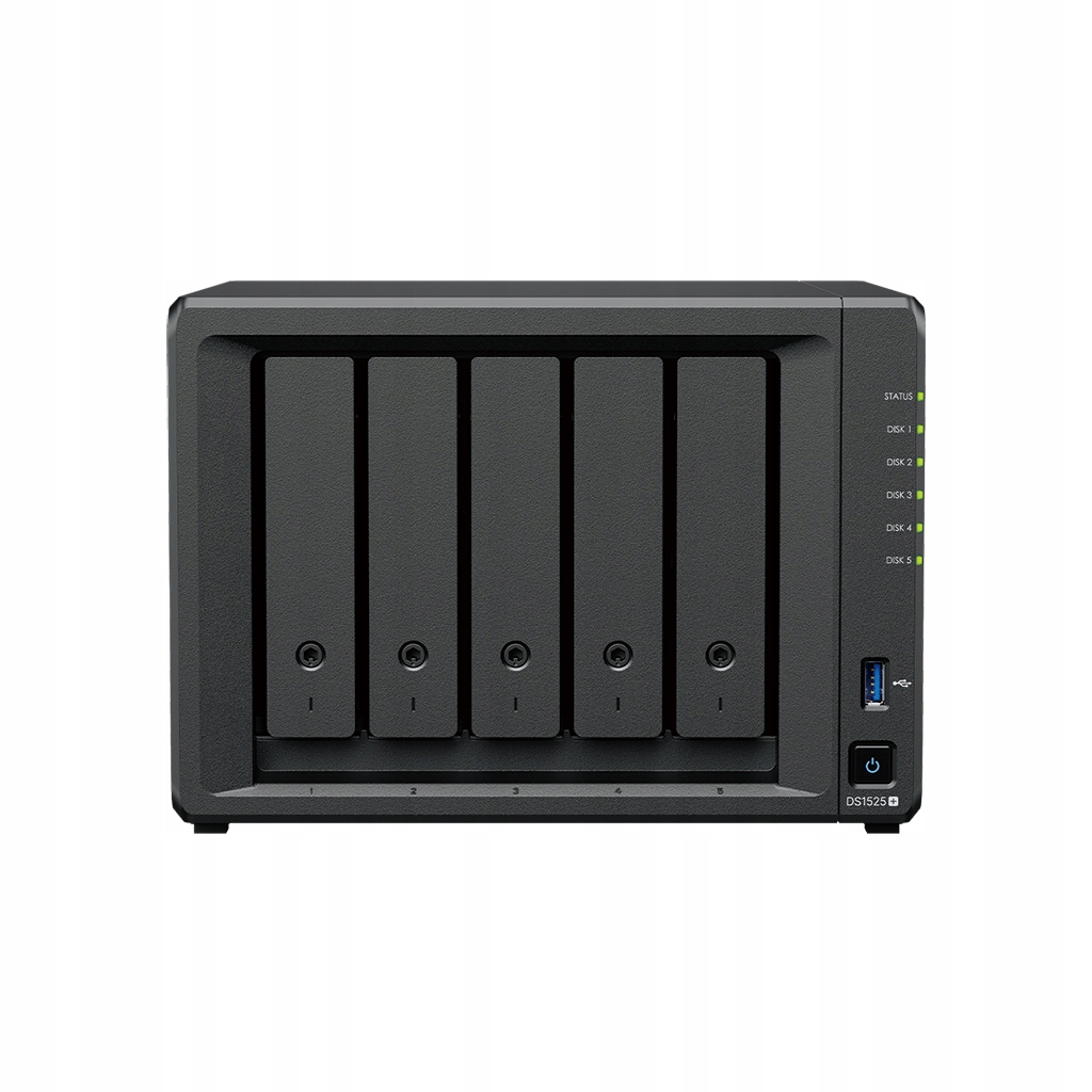 Synology DiskStation DS1525+ Amd Ryzen V1500B 8 Gb DDR4 Černá