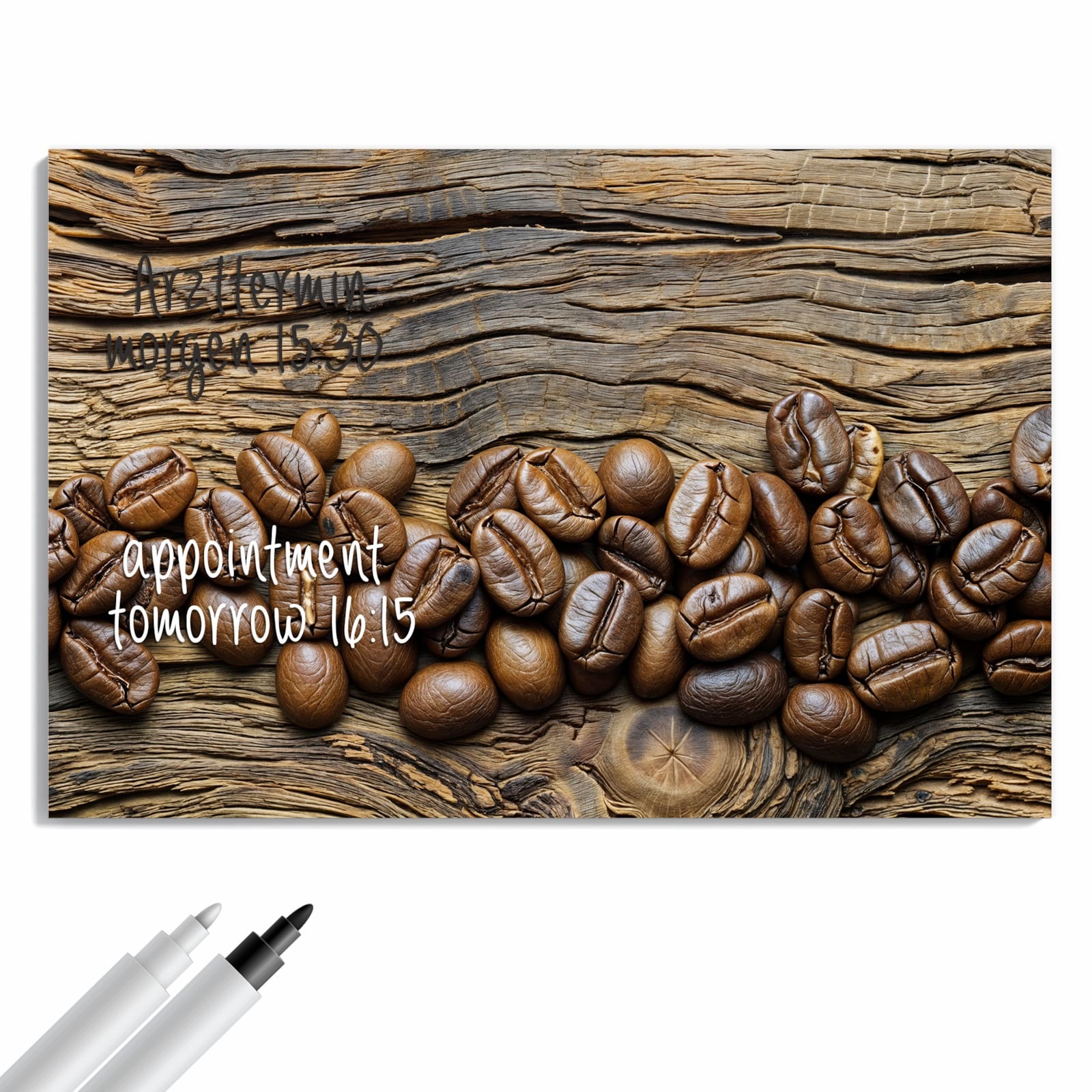 Magnetická tabule Zrna kávy Dřevo 60 × 40 cm