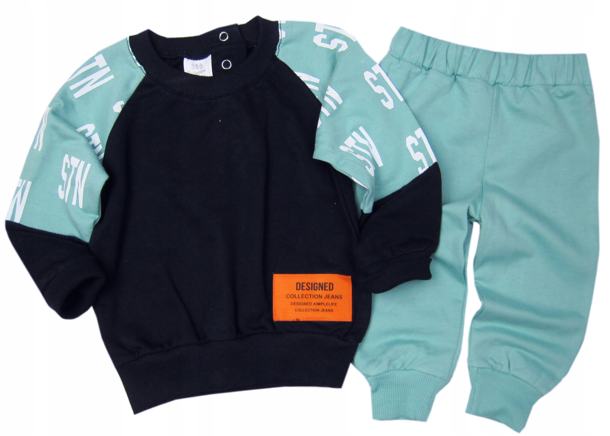 

Bawełniany Komplet Dres Bluzka +Spodnie 2-pak * 68