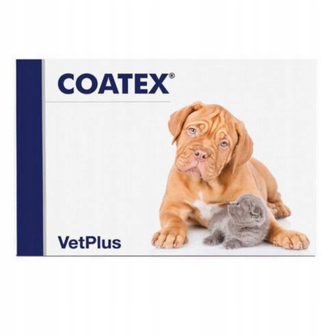 VetPlus Coatex Psy Koty Choroby Skóry i Sierści 60 kapsułek