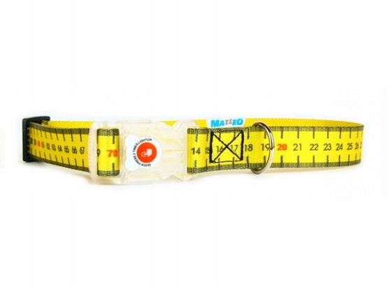 Led Obojek Pro Psa Svítící Spona Vzor Míra Šířka 25 MM Matteo