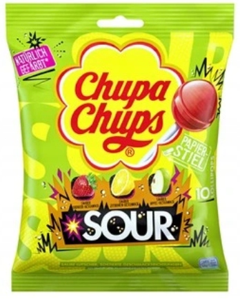 Levně 5 x Chupa Chups Sour sáček 10x12 g