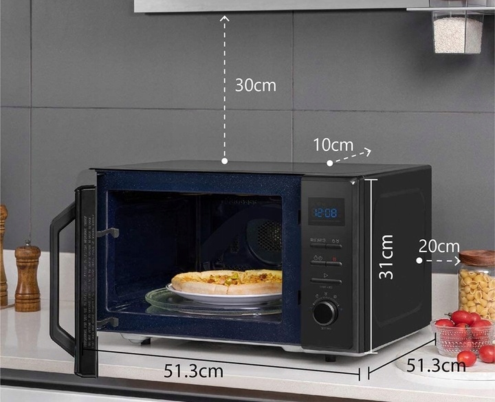 Kuchenka mikrofalowa TOSHIBA MW2-AC25TF GRILL 25l Kolor dominujący czarny