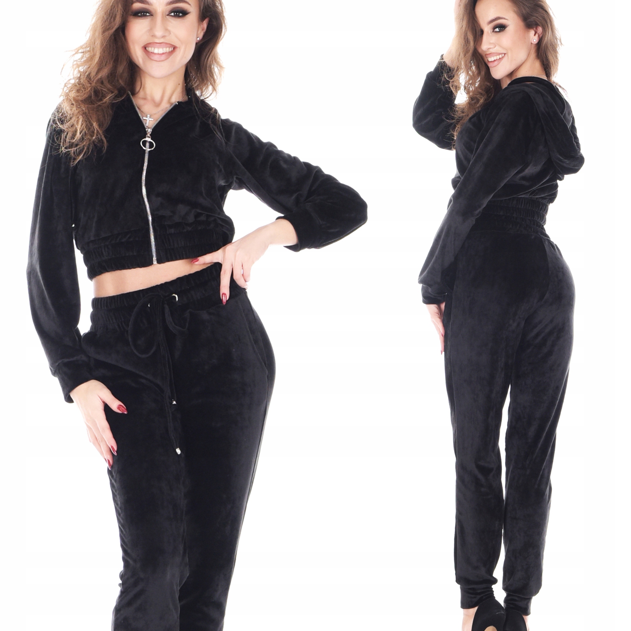 

Orirose modny Welurowy dres damski komplet XL