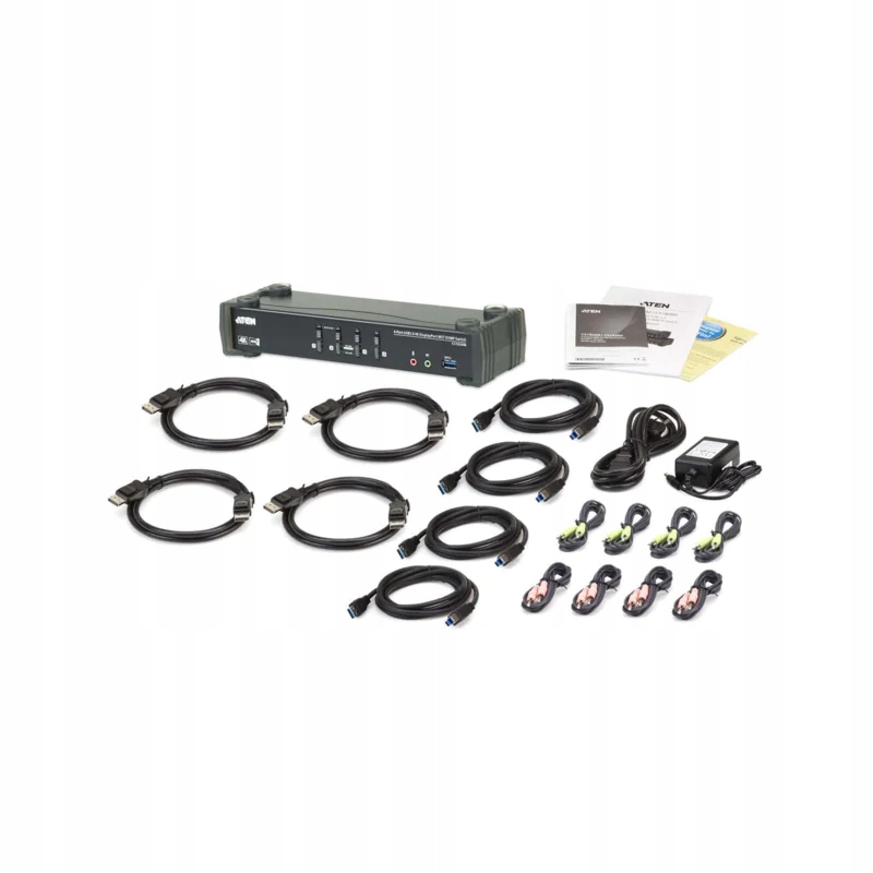 4-portový Usb 3.0 4K Dp Mst Kvm prepínač CS1924M