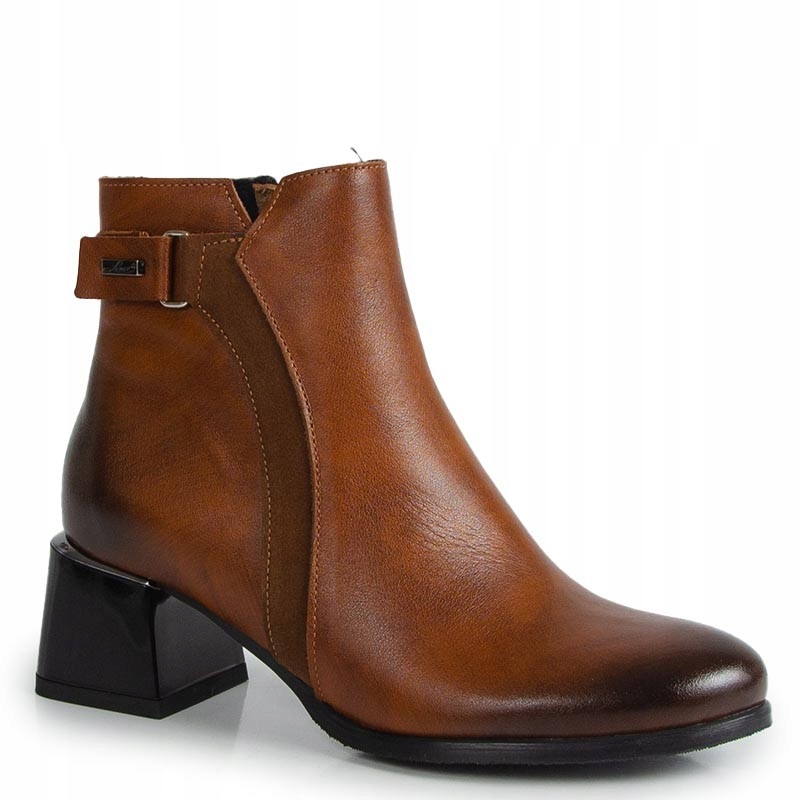 Lemar 60563 Rudé Kotníkové Boty Na Podpatku 37